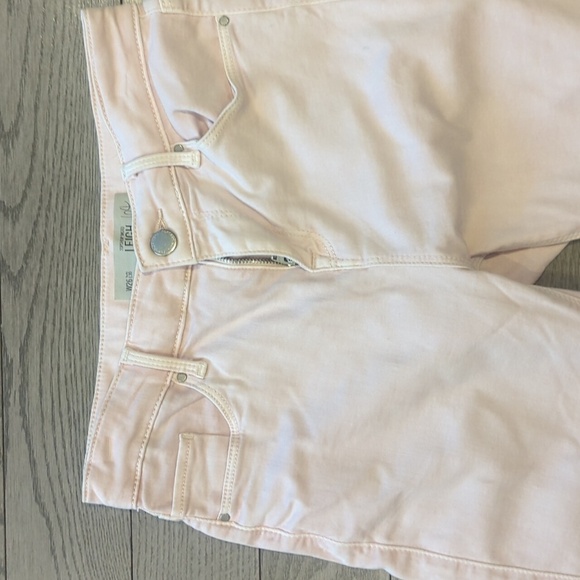 Topshop Moto Leigh Light Pink Super Soft Stretch Jeans - Size 26 Great Condition - Picture 2 of 5